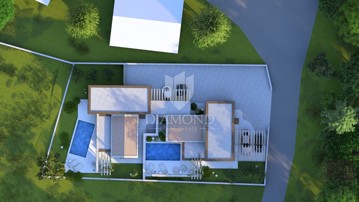 Novigrad, okolica, moderna hiša 175 m2 z bazenom