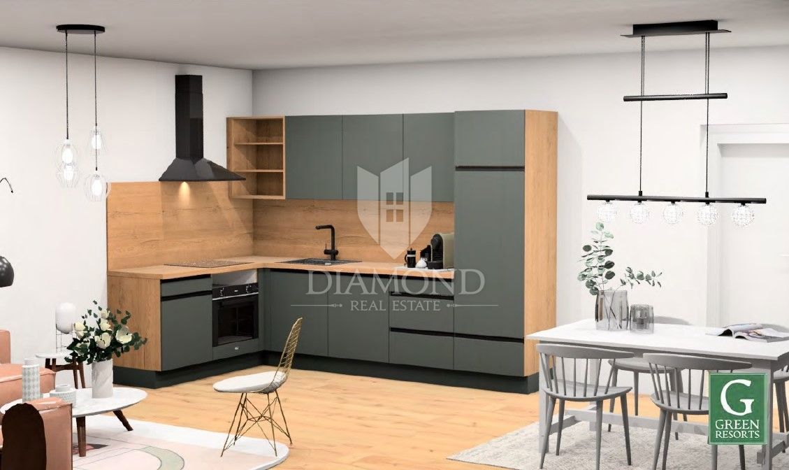 Buje, okolica! Čudovito novo stanovanje z 2 spalnicama!