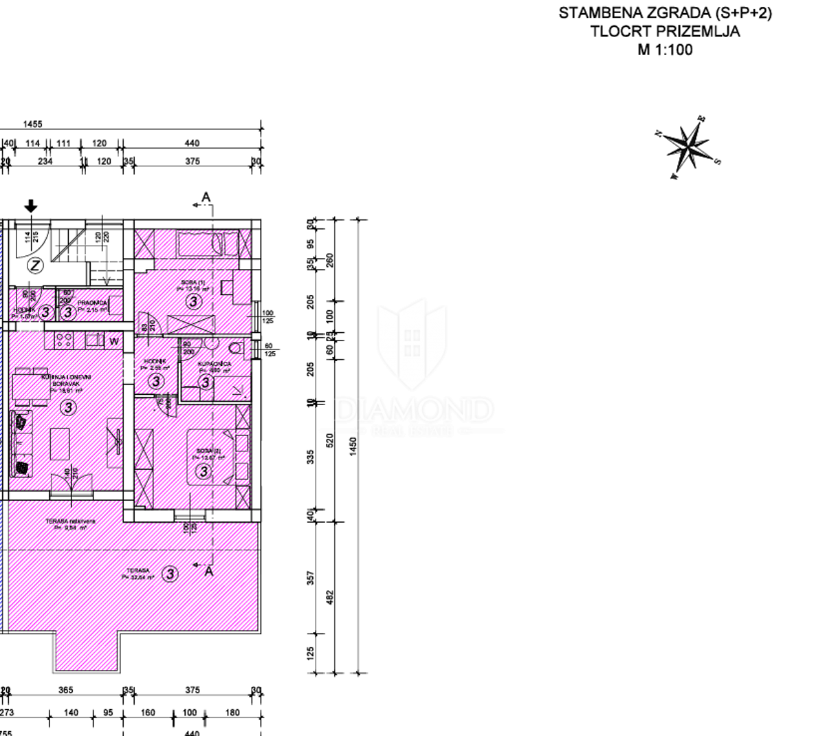 Apartmaj Marinići, Viškovo, 87,15m2