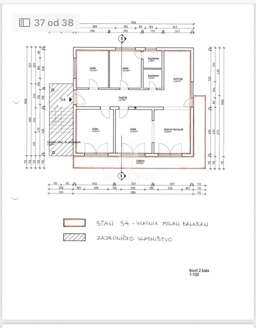 Apartmaj Martinkovac, Rijeka, 112m2