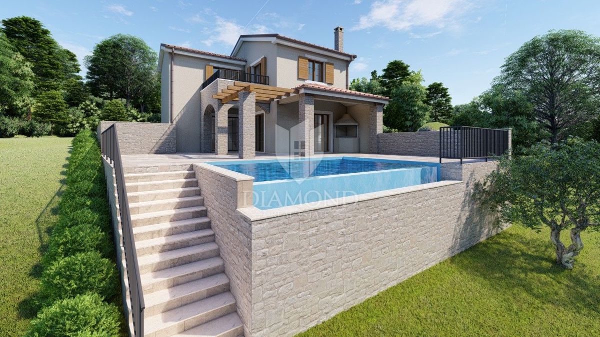 Grožnjan, zemljišče velikosti 2898 m² za gradnjo več hiš!
