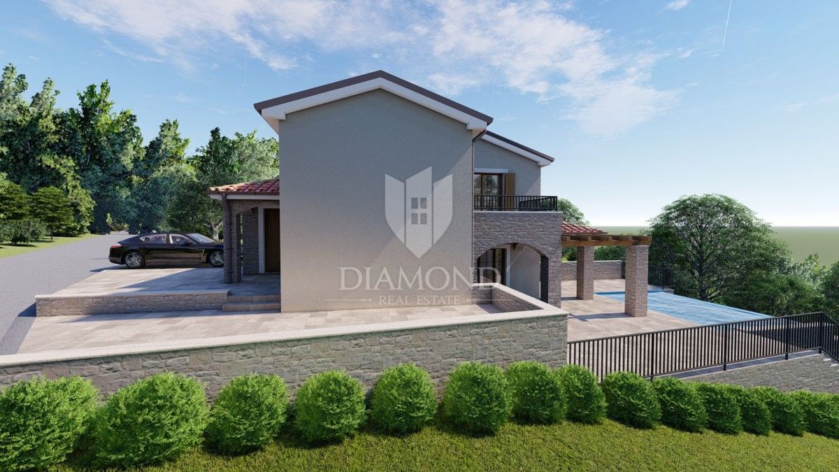 Grožnjan, zemljišče velikosti 2898 m² za gradnjo več hiš!