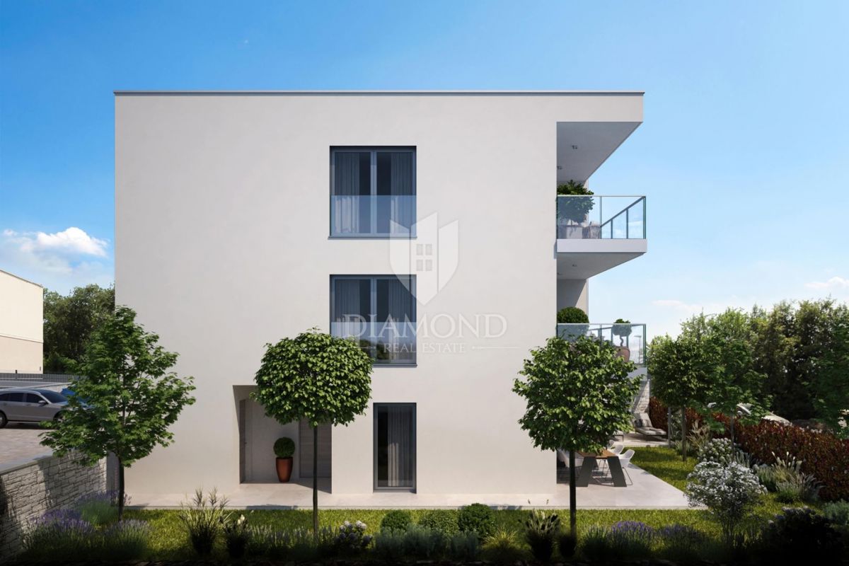 Umag, okolica, novo stanovanje 78 m2 v majhni stavbi na robu vasi