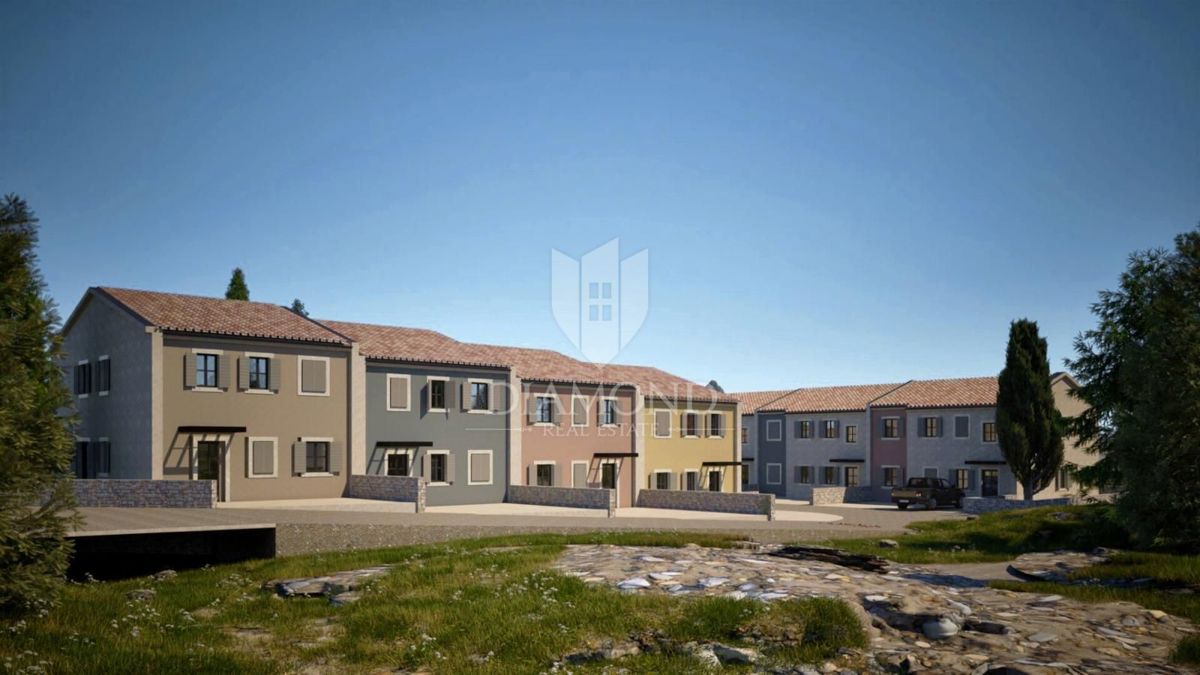 Novo družinsko stanovanje v bližini Rovinja v mirni ulici