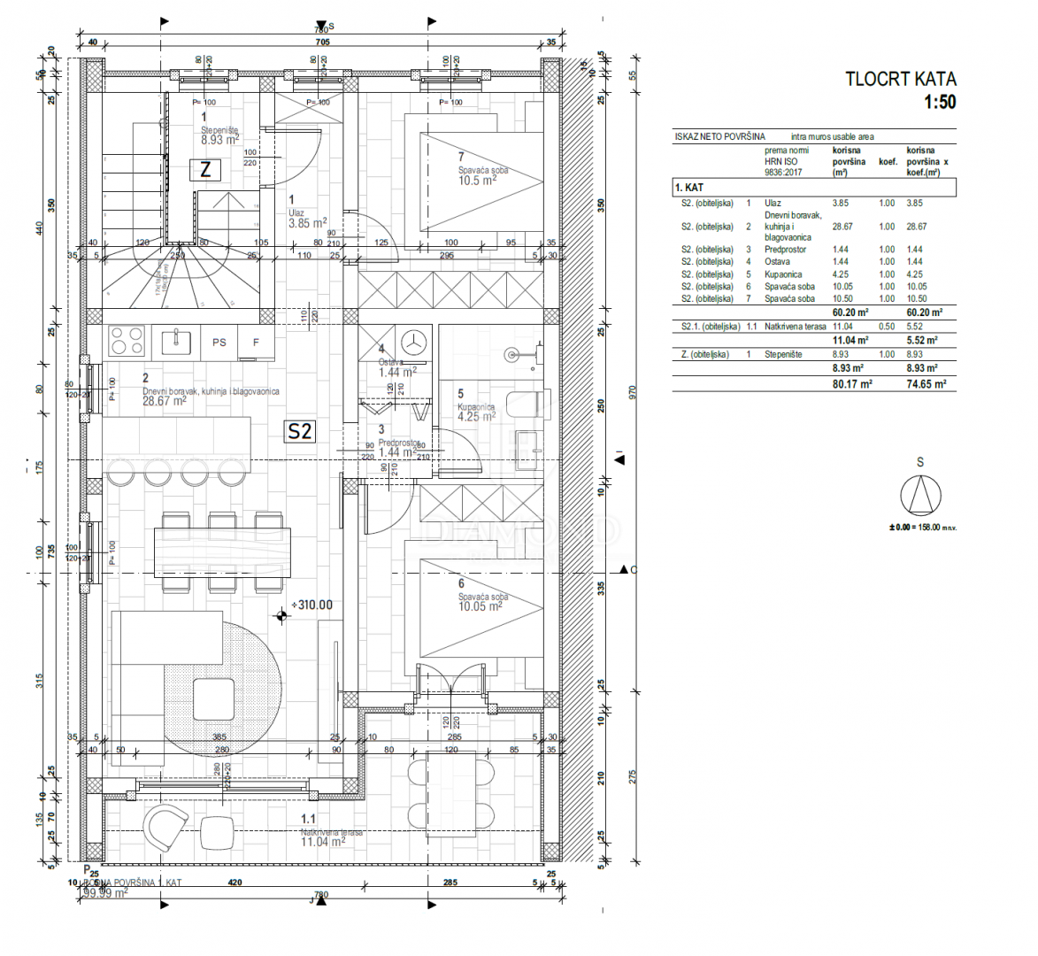 Novo družinsko stanovanje v bližini Rovinja v mirni ulici