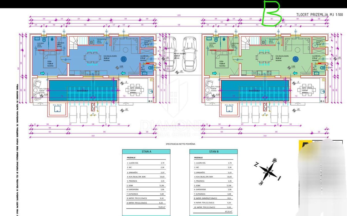 Hiša Poreč, 135,01m2