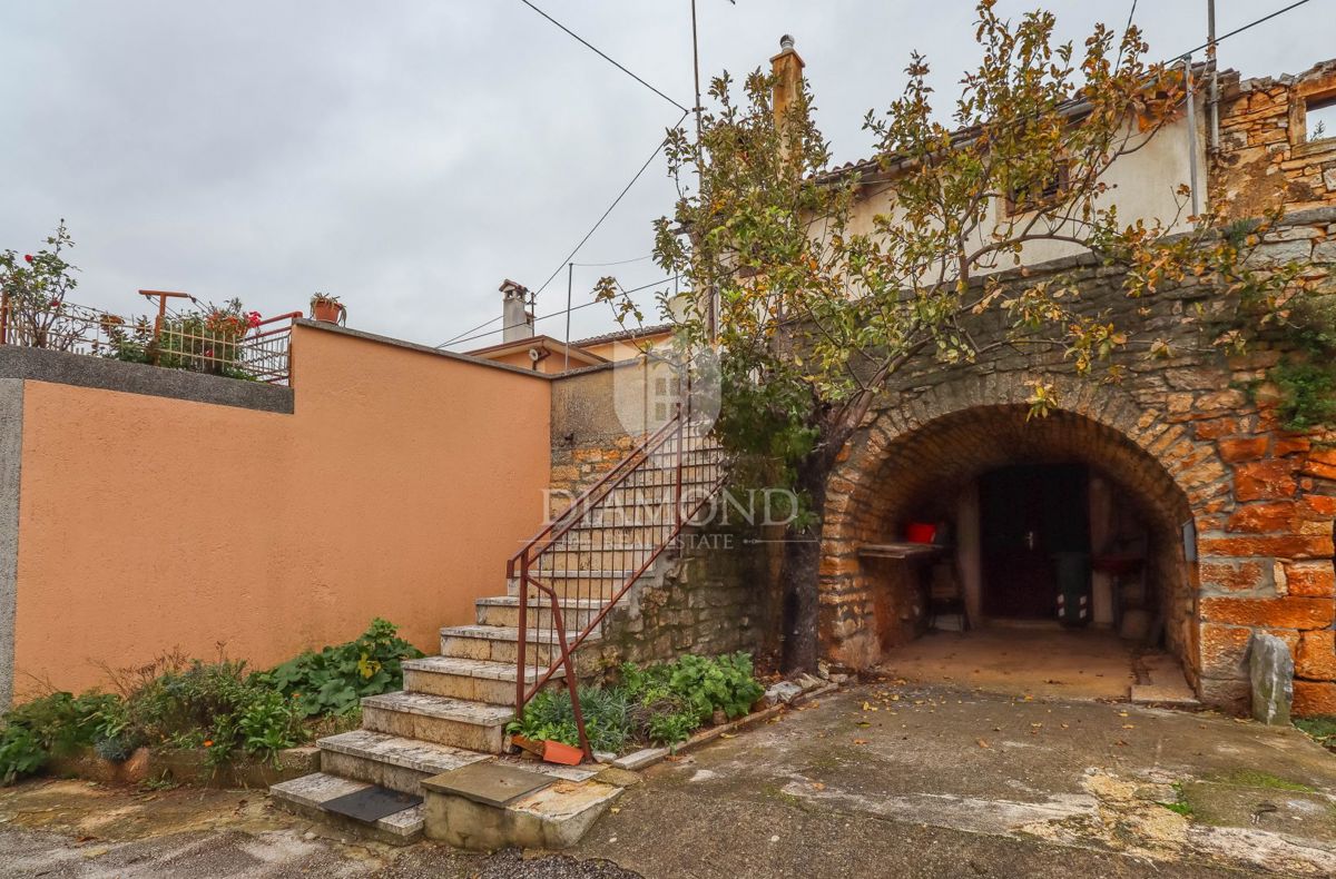 Žminj, okolica, dve kamniti hiši na mirni lokaciji