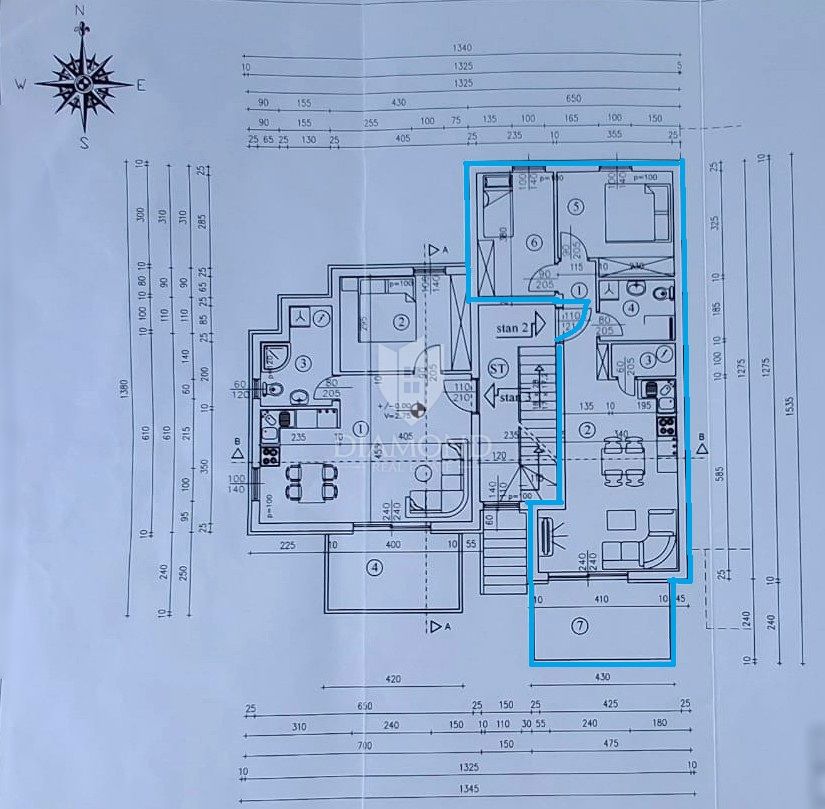 Apartmaj Podmurvice, Rijeka, 58,54m2