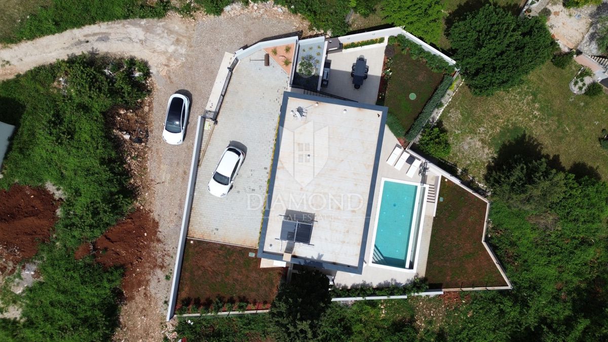 Rabac, Labin, novozgrajena vila s pogledom na morje