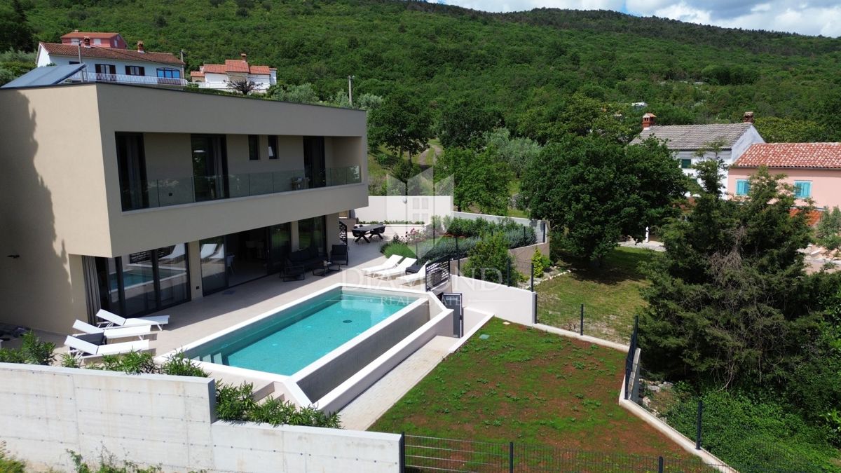 Rabac, Labin, novozgrajena vila s pogledom na morje