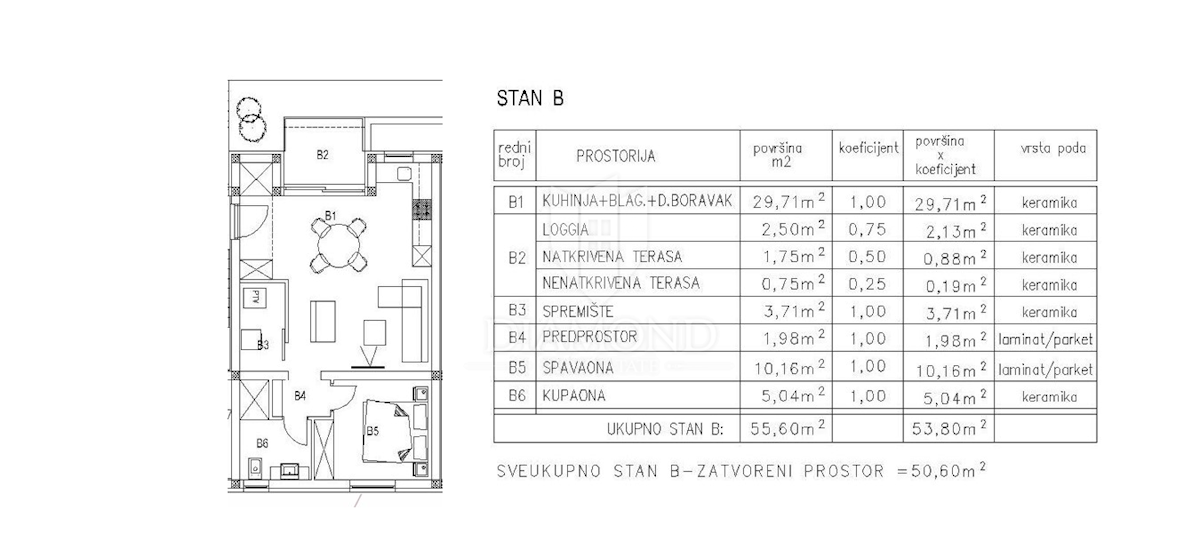 Žminj, novogradnja, enosobno stanovanje v pritličju 