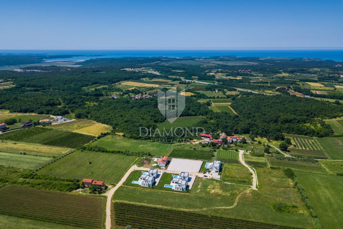 Brtonigla, čudovita vila z bazenom na robu vasi