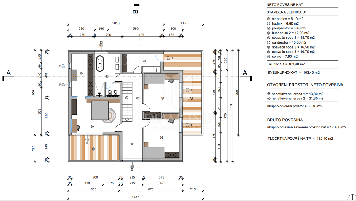 Bale, v bližini centra, zazidljivo zemljišče z dovoljenjem in projektom