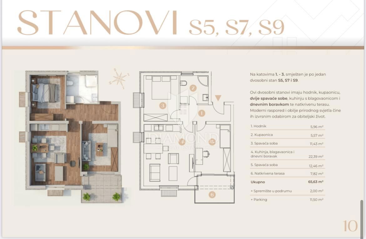 Apartmaj Saršoni, Viškovo, 66m2