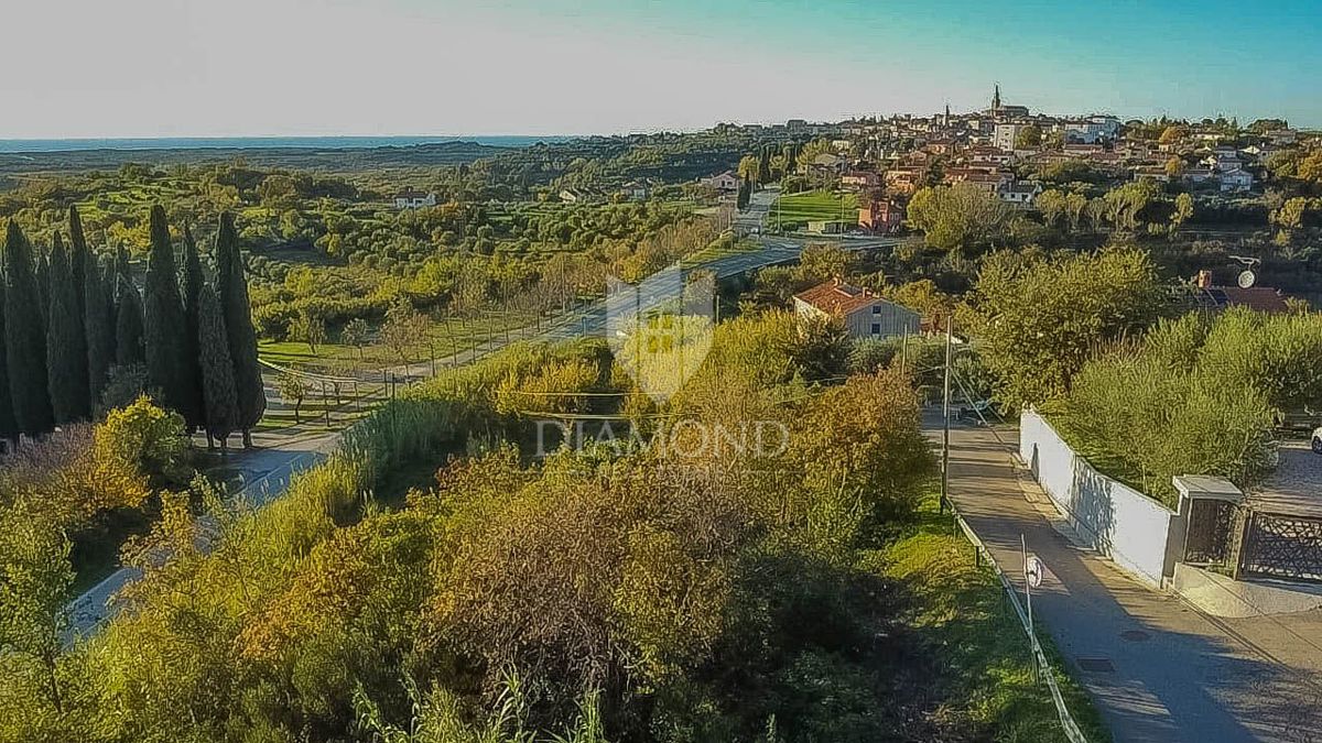 Buje, čudovita parcela velikosti 903 m2 s pogledom na morje! 