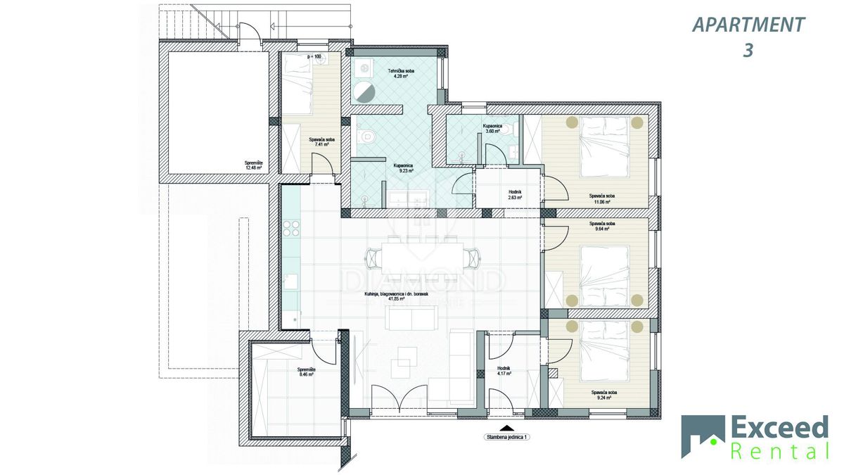Premantura, Lep apartma z dvoriščem