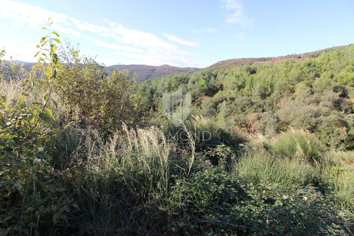 Labin okolica, gradbena parcela, pogled na morje
