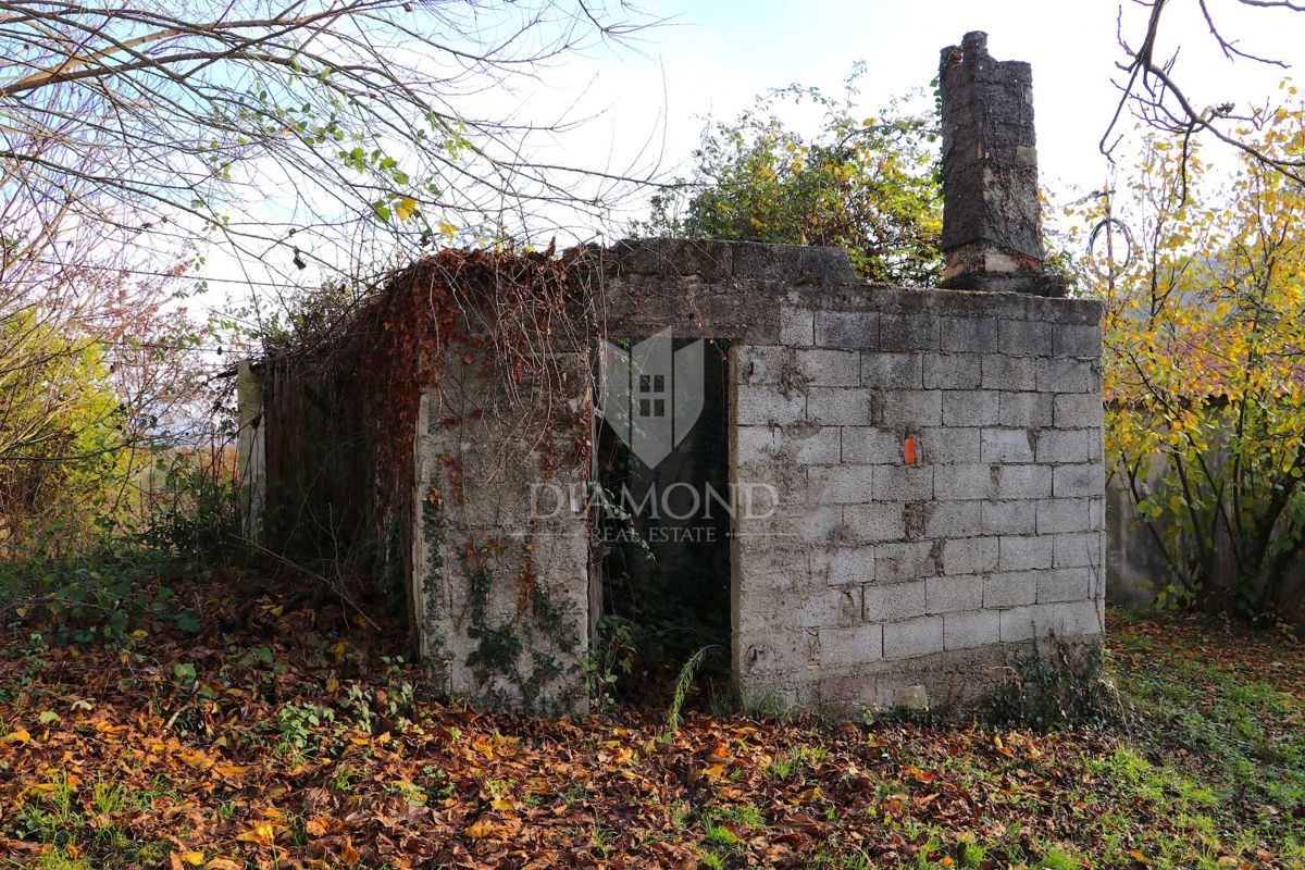 Pican, okolica. hiše na prostranem posestvu 