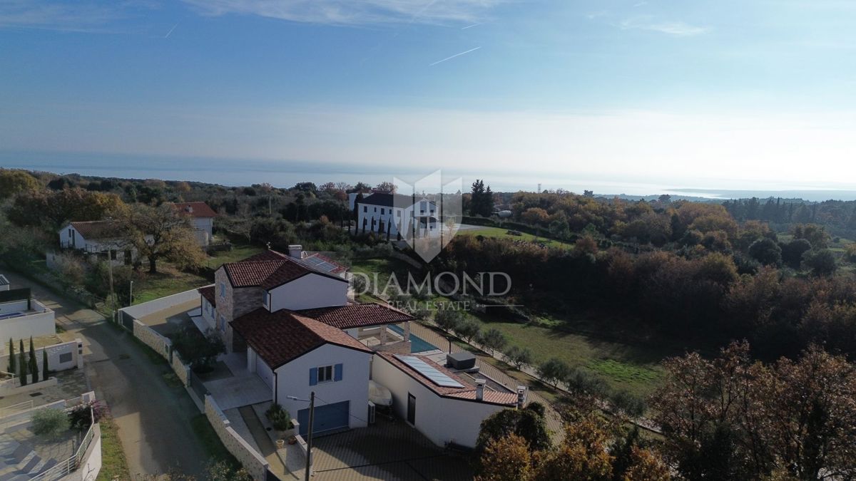 Marčana, odlična vila s pogledom na morje