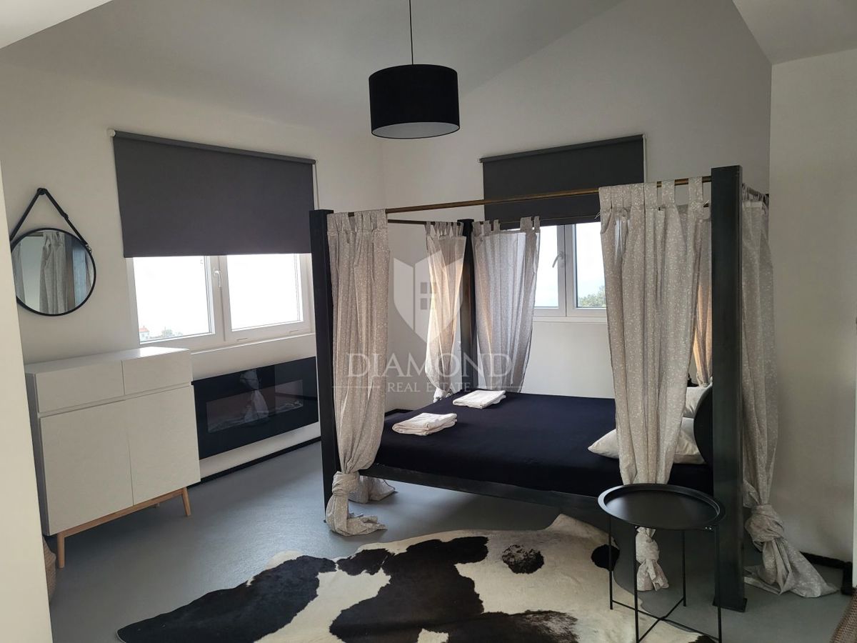 Hiša s panoramskim razgledom, območje Plomina