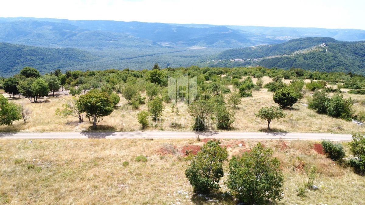 Istra, Oprtalj okolica – zemljišče 9.181 m² z razgledom