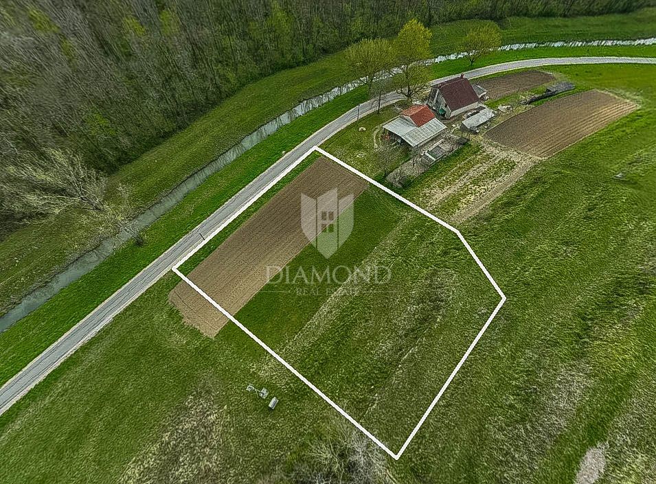PRILOŽNOST! Grožnjan, čudovito zemljišče 2.277 m2 ob potoku