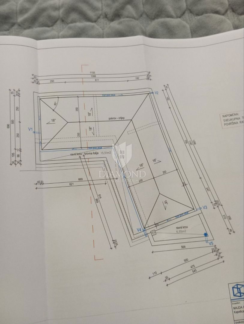 Hiša v gradnji v bližini Pulja