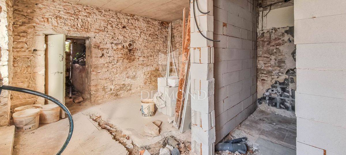 PRILOŽNOST! Bale, kamnita hiša, hlev in vrt v središču