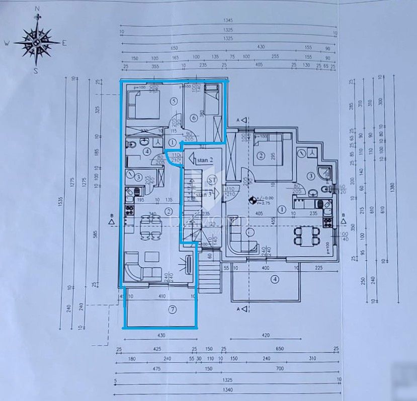 Apartmaj Podmurvice, Rijeka, 58,54m2