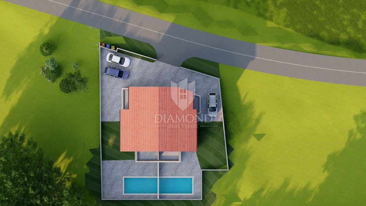 Ekskluzivno! Buje, okolica! Hiša z bazenom v gradnji!