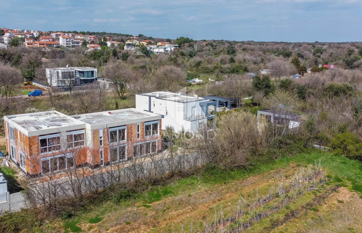 Ližnjan, moderna hiša s pogledom na morje