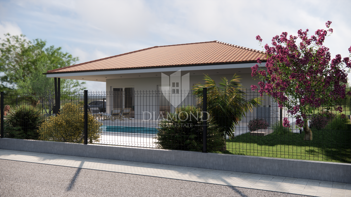 Žminj, počitniška hiša z bazenom v bližini centra mesta