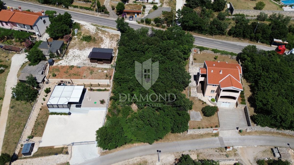 Labin, okolica, gradbeno zemljišče s pogledom na morje