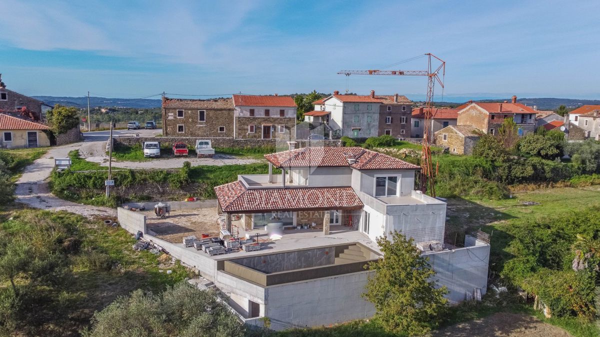 Istra, Izjemna vila z bazenom in pogledom na morje v Momjanu!