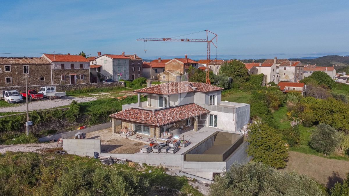 Istra, Izjemna vila z bazenom in pogledom na morje v Momjanu!