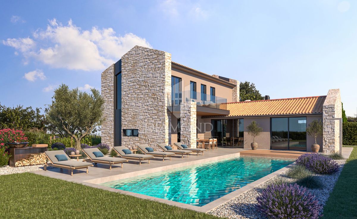 Poreč - okolica - Gradbena parcela 937 m² s projektom in dovoljenjem