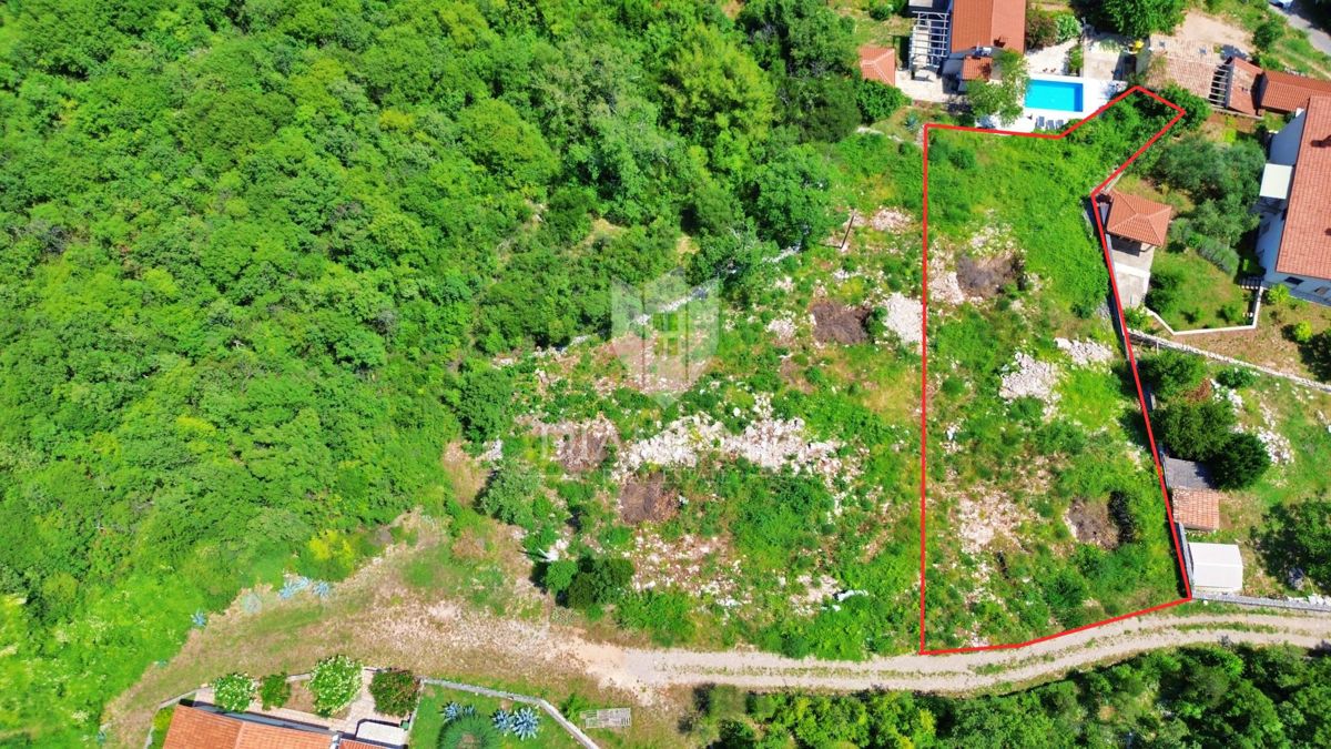 Labin, okolica, zemljišče s čudovitim pogledom na morje