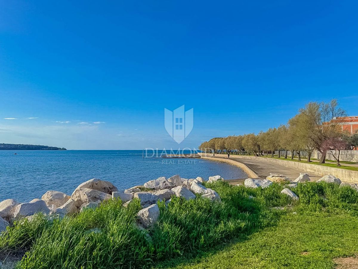 Priložnost! Novigrad, stanovanje v pritličju z vrtom, 1. vrsta do morja!