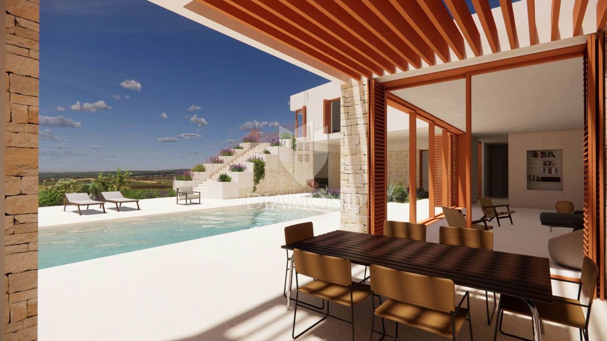 Ekskluzivno! Momjan, zemljišče s panoramskim pogledom na morje!