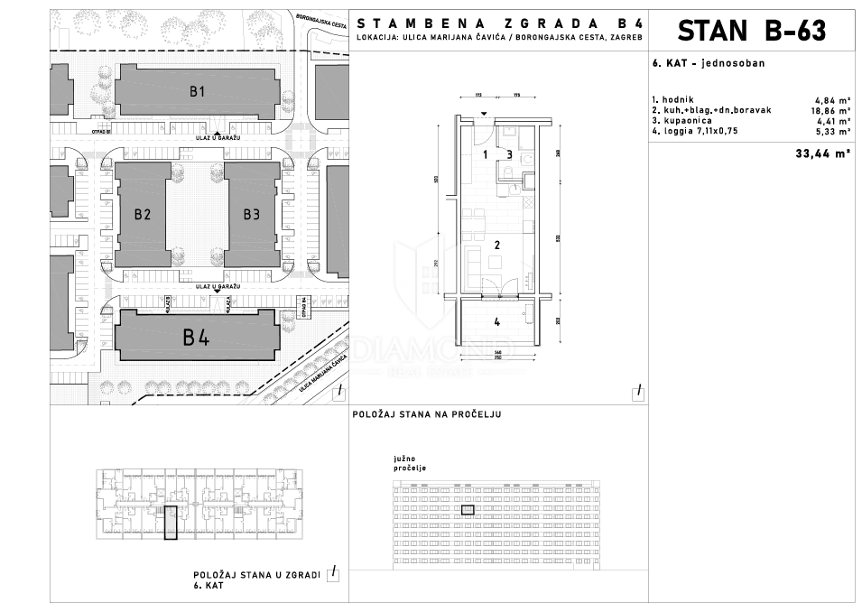 Enosobno stanovanje Borongaj