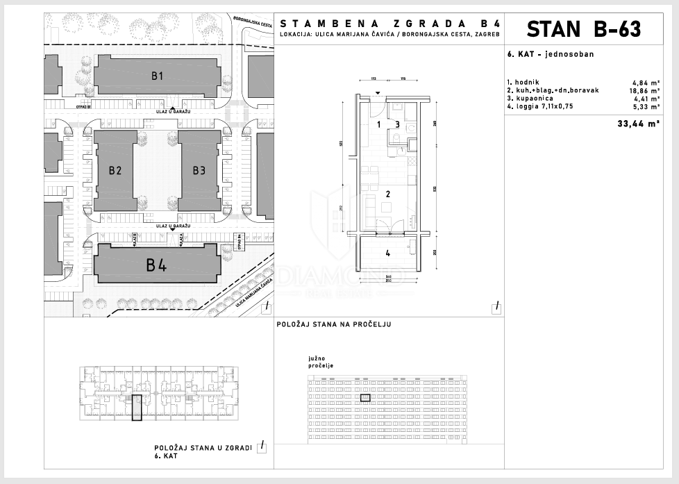 Enosobno stanovanje Borongaj