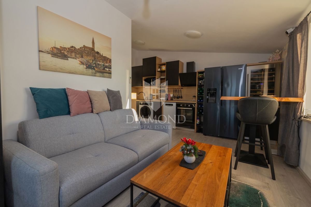 Moderno stanovanje z razkošno teraso in jacuzzijem, pogled na morje