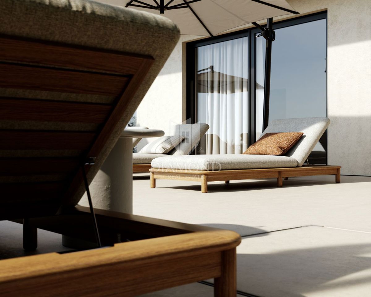 Labin, okolica Vila s pogledom na morje