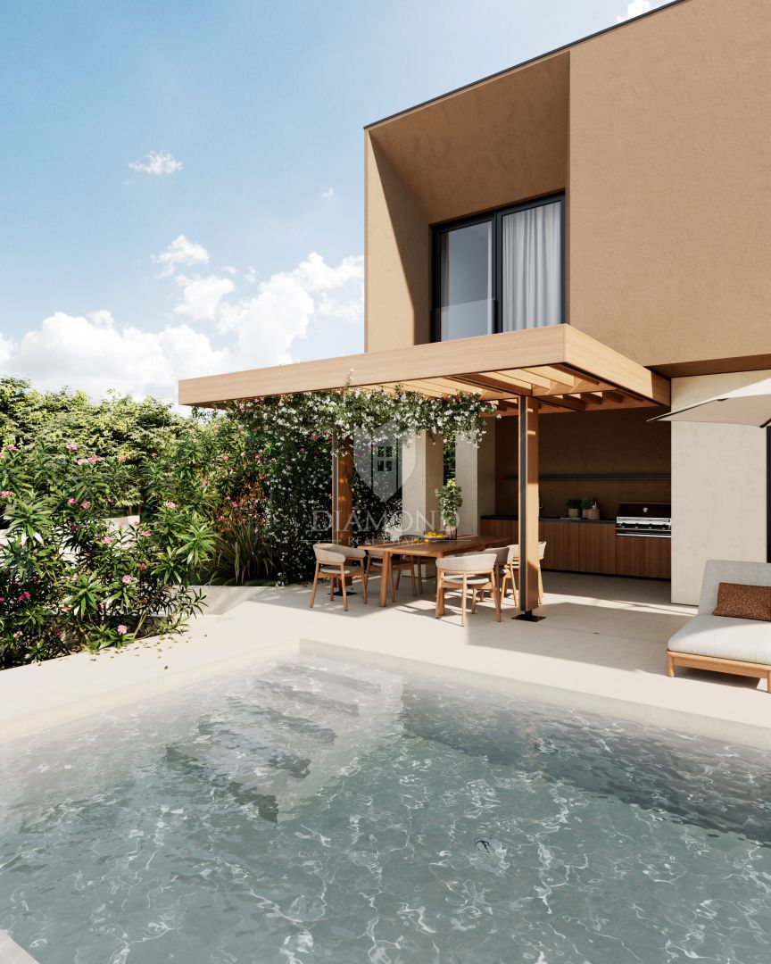 Labin, okolica Vila s pogledom na morje