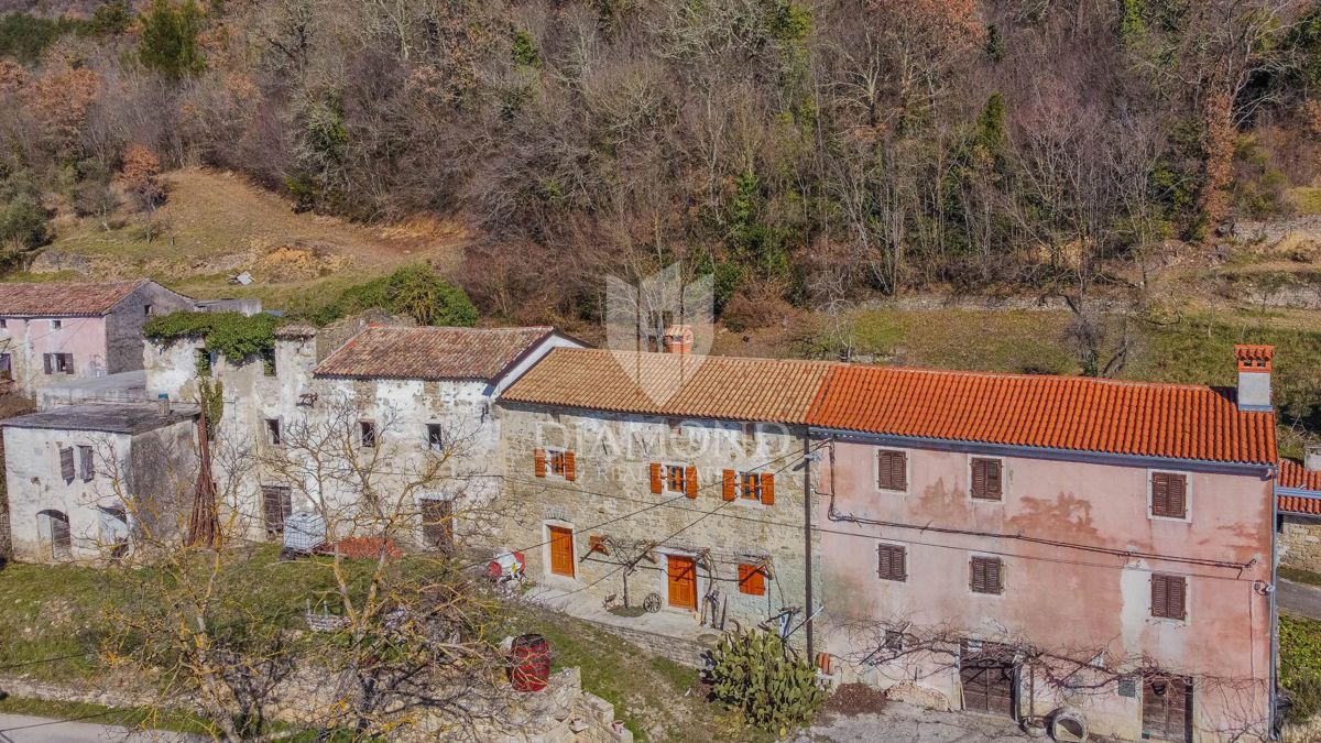 Kamnita istrska hiša na mirni lokaciji z odprtim razgledom