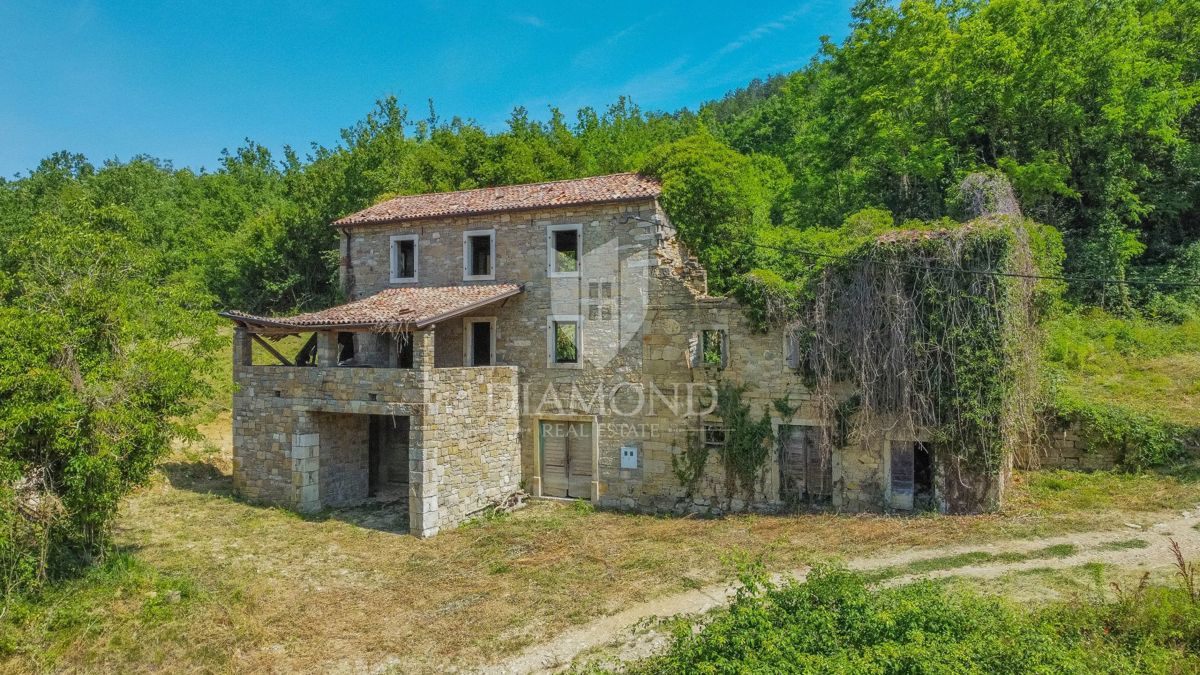 Okolica Motovuna, hiša za adaptacijo v okolju narave
