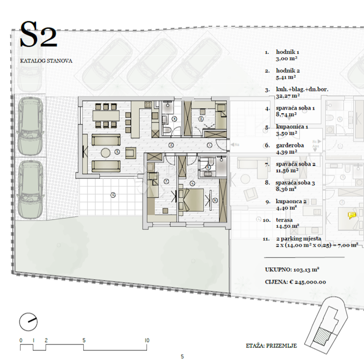 Stanovanje Vodice, 83,21m2