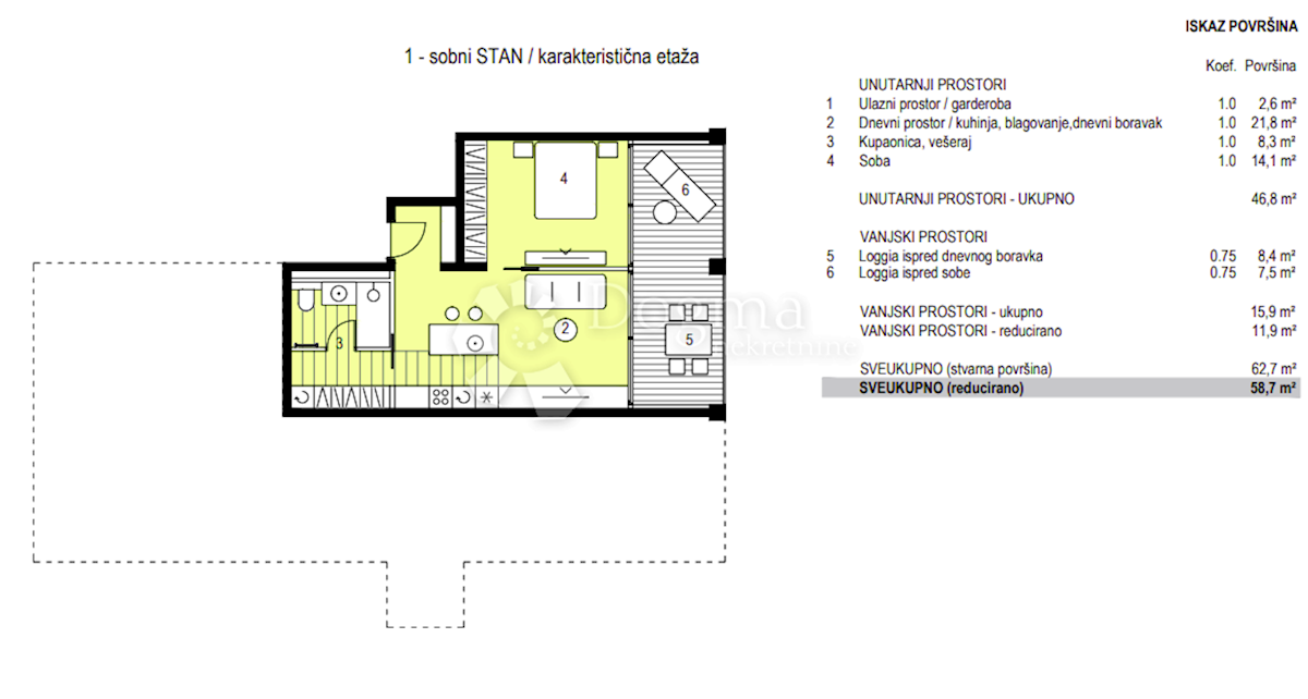 Stanovanje Belafuža, Zadar, 178,85m2