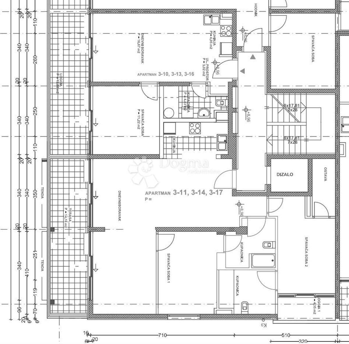 Stanovanje Podstrana, 101,90m2