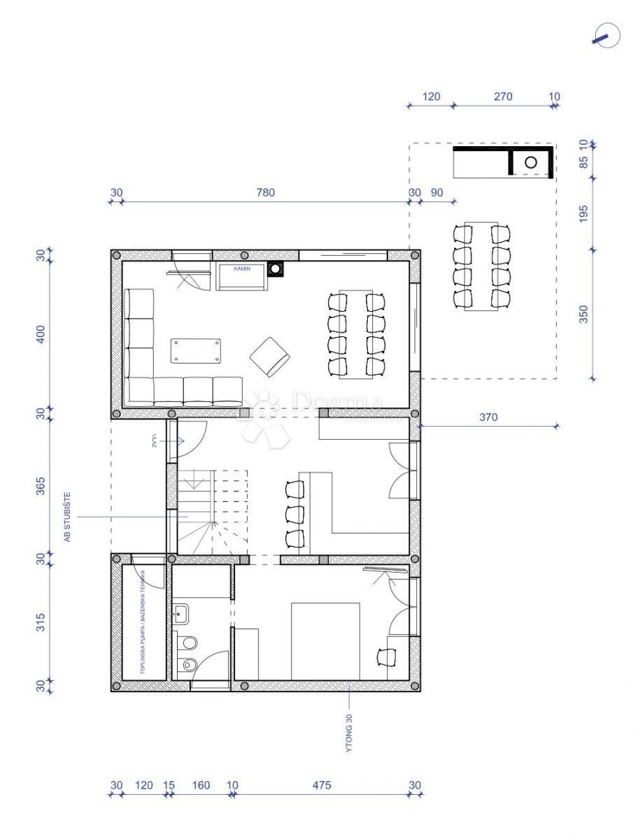 Zemljišče z gradbenim dovoljenjem - 863 m2